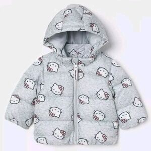 H&M Hello Kitty Padded Hooded Jacket Toddler 3T